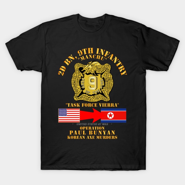 Army - Operation Paul Bunyan - 2nd Bn 9th Infantry - Korea T-Shirt by twix123844